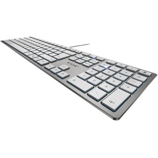 Cherry KC 6000 Slim silber, USB, BE Layout (JK-1600BE-1)