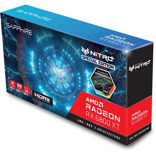 16GB Sapphire Radeon RX 6800 XT NITRO+ OC SE H/2xDP/USB-C Retail