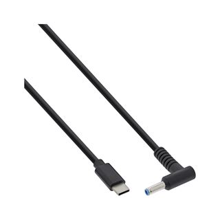 2.00m InLine USB Typ-C zu HP Notebook (rund/klein) Ladekabel