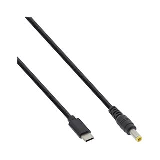 2.00m InLine USB Typ-C zu ASUS/Lenovo Notebook (rund) Ladekabel