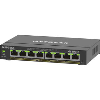 Netgear SOHO GS300 Desktop Gigabit Smart Switch, 8x RJ-45, 62W PoE+