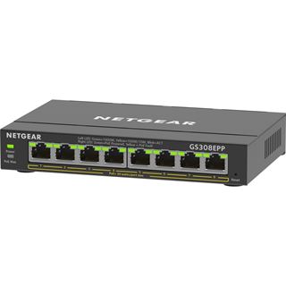 Netgear SOHO GS300 Desktop Gigabit Smart Switch, 8x RJ-45, 120W PoE+