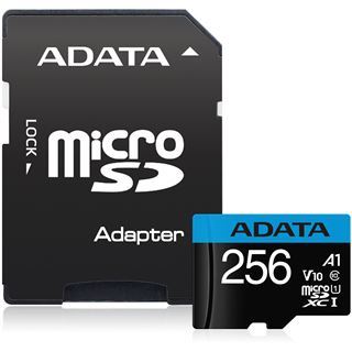 64GB ADATA Premier R100/W25 microSDXC Kit, UHS-I U1, A1, Class 10