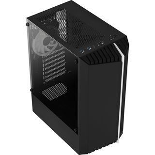 AeroCool Bionic V2 mit Sichtfenster Midi Tower ohne Netzteil schwarz