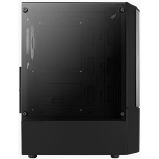 AeroCool Quantum V2 mit Sichtfenster Midi Tower ohne Netzteil schwarz