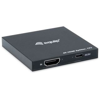 Equip HDMI Splitter 1.4 2 Port Ultra Slim 4K/30Hz schwarz