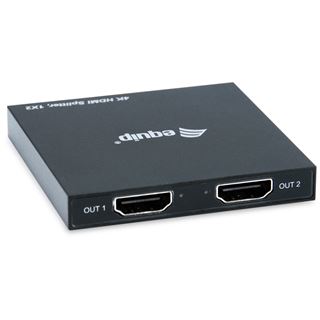 Equip HDMI Splitter 1.4 2 Port Ultra Slim 4K/30Hz schwarz
