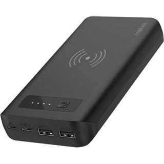 Logilink Mobile Powerbank 20.000mAh,LiPo,wireless/Qi,schw.