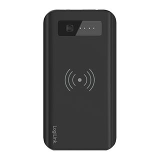 Logilink Mobile Powerbank 20.000mAh,LiPo,wireless/Qi,schw.