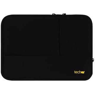 Techair Slipcase Neopren Schwarz 15,6" m.Zusatzfach f&uuml;r Zub.