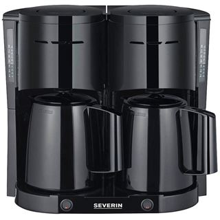 Severin Doppel-Kaffeemaschine 2x8 Tassen 2 Thermokannen, Auto-off,