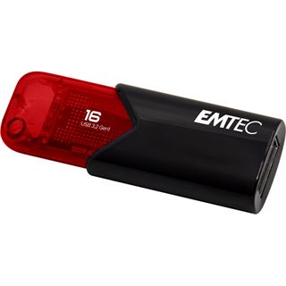 16GB Emtec USB-Stick B110 USB 3.2 Click Easy, rot