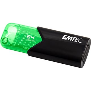 64GB Emtec USB-Stick B110 USB 3.2 Click Easy, gr&uuml;n