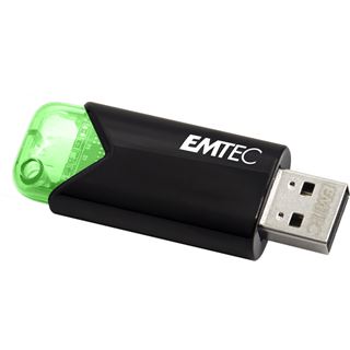 64GB Emtec USB-Stick B110 USB 3.2 Click Easy, gr&uuml;n