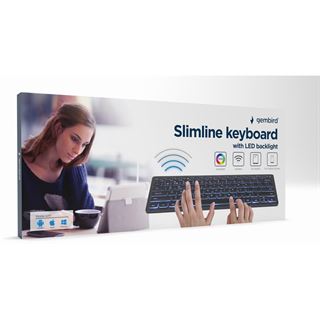 Gembird Slimline Bluetooth Deutsch schwarz (kabellos)