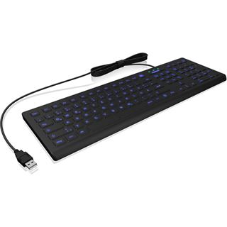 KeySonic KSK-8031 USB Deutsch schwarz (kabelgebunden)