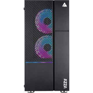 Azza Iris 330 mit Sichtfenster Midi Tower ohne Netzteil schwarz