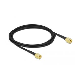 (&euro;6,45*/1m) 2.00m Delock Koaxial Antennenkabel LMR 195 SMA
