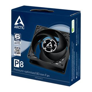 Arctic P8 80x80x25mm 3000 U/min 24 dB(A) schwarz