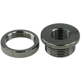 Aquatuning Fillport schwarz nickel - gerändelt - Universal