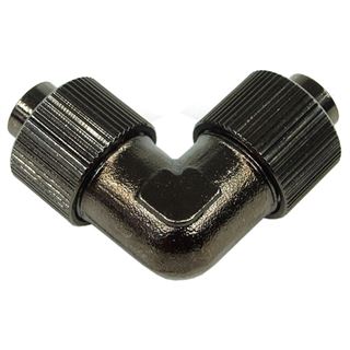 Aquatuning 13/10mm (10x1,5mm) L Schlauchverbinder - kompakt - schwarz