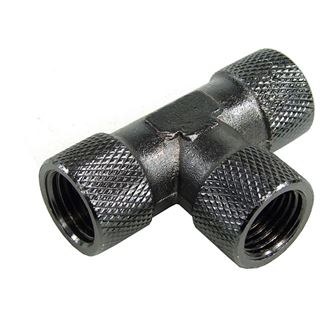 Aquatuning T-St&uuml;ck - Innengewinde G1/4 - kompakt -