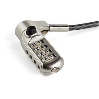 Startech Laptopschloss mit 2m Kabel (F&uuml;r K-Slot, Nano, Wedge