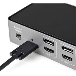 Startech Hybrid Universal Triple Monitor Laptop Docking Station DP