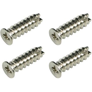 Aquatuning 4 Stück 16mm - silber Lüfterschrauben (80117)