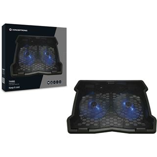 Conceptronic 2-Fan Cooling Pad (15.6")/ schwarz