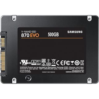 500GB Samsung SSD 870 EVO 2.5" (6.4cm) SATA 6Gb/s 3D-NAND TLC