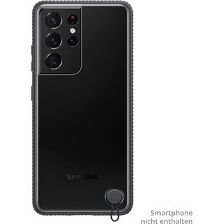 Samsung Clear Protective Cover für Galaxy S21 Ultra schwarz