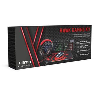 Ultron Hawk Gaming Kit 4in1 Set, USB, DE (303150)