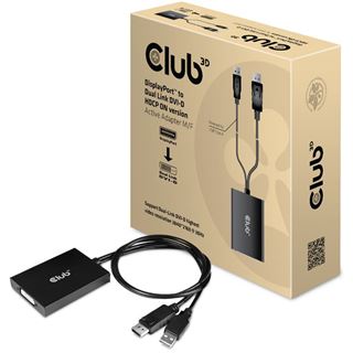 Club3D Adapter DisplayPort > DVI-D HDCP OFF aktiv St/Bu