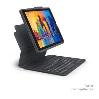 Zagg KEYBOARD PRO KEYS F/ IPAD 10.2" schwarz/grau, DE Layout