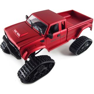 Amewi Pickup Truck mit Rädern & Ketten 4WD 1:16 rot