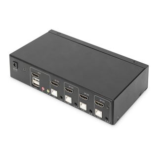 Digitus KVM Switch, 4-Port, Single-Display, 4K, HDMI