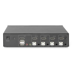 Digitus KVM Switch, 4-Port, Single-Display, 4K, HDMI