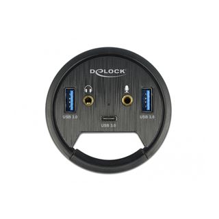 Delock 3 Port Tisch-Hub 1 x USB Type-CÖ und 2 x USB Typ-A +