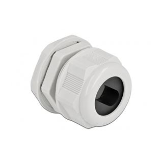 Delock Kabelverschraubung PG29 für Flachkabel grau 2 Stück