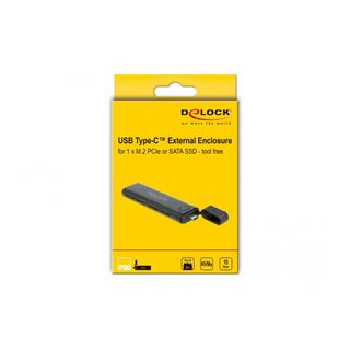 Delock Externes USB Type-C&Ouml; Combo Geh&auml;use f&uuml;r M.2 NVMe