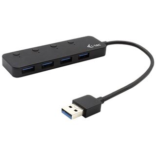 I-TEC USB 3.0 Metal HUB 4 Port mit einzelnen Ein / Aus-Schaltern 4x