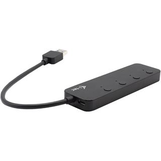 I-TEC USB 3.0 Metal HUB 4 Port mit einzelnen Ein / Aus-Schaltern 4x