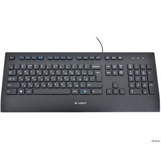 Logitech K280e corded Keyboard USB black for Business INTNL RU Layout