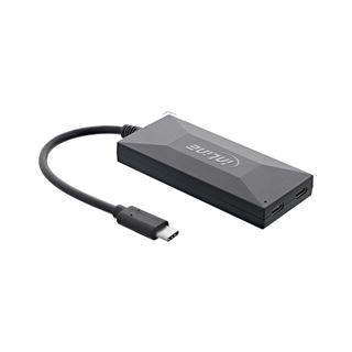 InLine USB 3.2 Gen 1 OTG Hub, USB Typ-C zu 3 Port Typ-A und 2 Port