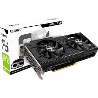 12GB Palit GeForce RTX 3060 Dual OC Aktiv PCIe 4.0 x16 (Retail)