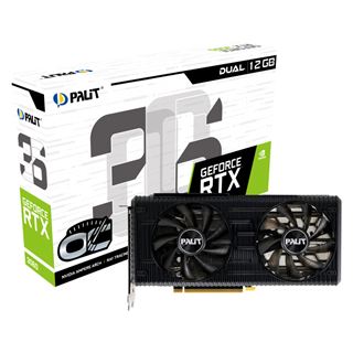 12GB Palit GeForce RTX 3060 Dual OC Aktiv PCIe 4.0 x16 (Retail)