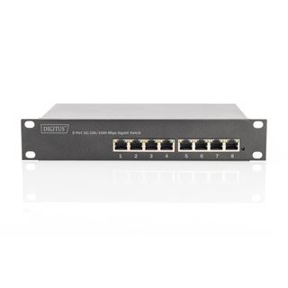 Digitus 10 Zoll 8-Port Gigabit Ethernet PoE+ Switch