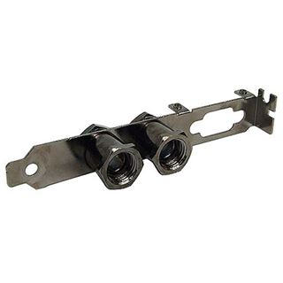 Slotblende Aquatuning mit 2x G1/4" Durchführung - black