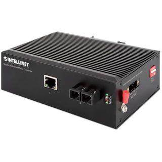Intellinet Industrie Gigabit Medienkonverter SC 20km IP40